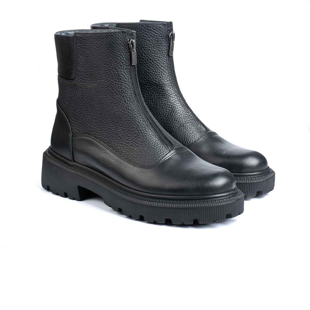 [521] Women's Ankle Boots Model 1270 (Nappa-Floater) (Black, 36)