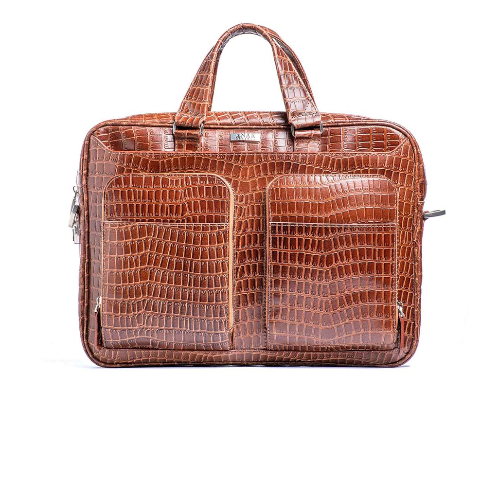 [433] Tony Briefcase Bag(Brick) (Honey)